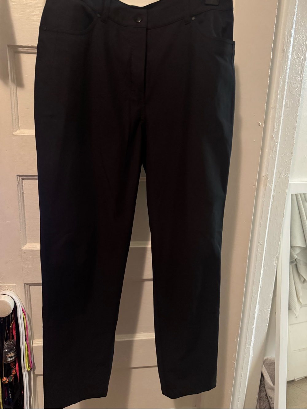 lululemon athletica Black Straight-Leg Performance Trousers